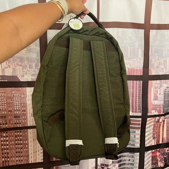 NWT Kipling 15” Laptop Backpack Jaded Green Tonal - Picture 7 of 10